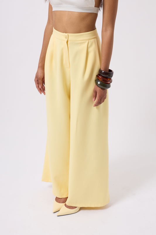 Pantalon Ample Jaune- Ensemble AMAYA