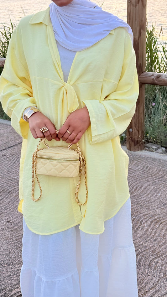 Gilet à nœud papillon Jaune - ABIR